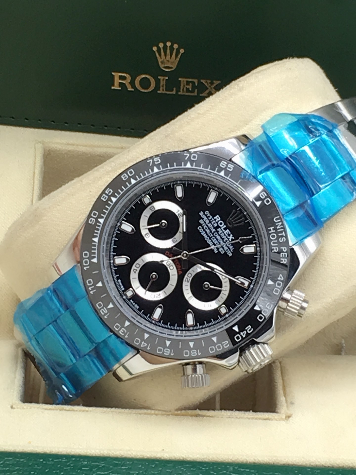 Rolex Daytona Black Dial Automatic - 40mm -Replica Watches