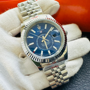 Rolex Skydeweller Blue Dial Jubilee Strap Automatic – 42mm Replica Watches