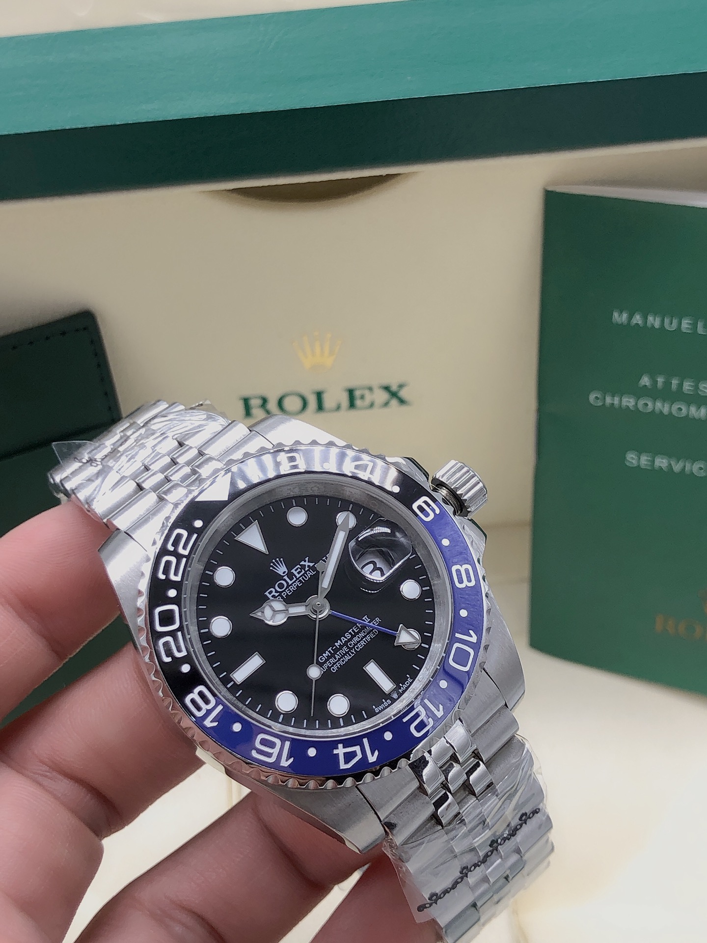 Rolex GMT Batman Men's Automatic- 40mm -Replica Watches