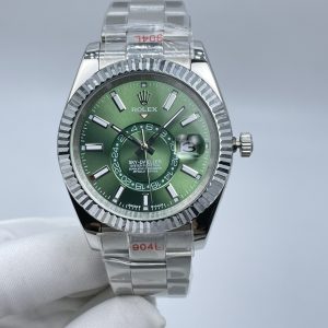 ROLEX SKYDEWELLER WATCH Silver AUTOMATIC MOVEMENT/ MEN’S ROLEX WATCH – 42MM