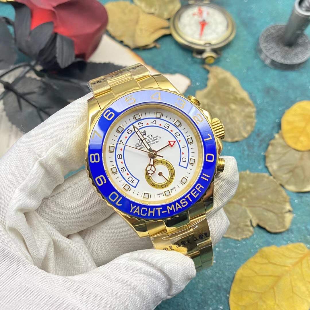Rolex YachtMaster 2 Full Gold Automatic – 44mm -Replica Watches