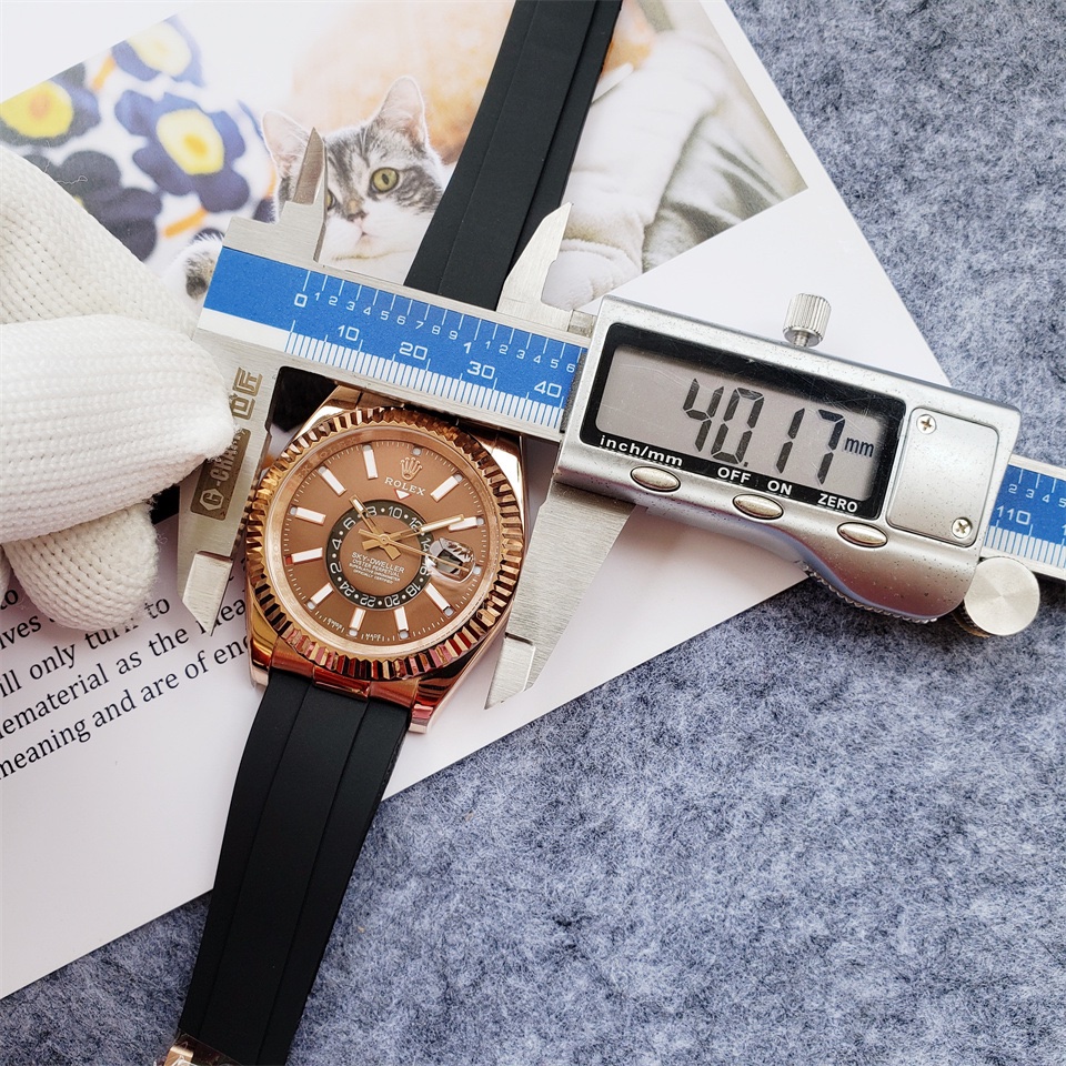 Rolex Skydeweller Rubber strap Automatic - 42mm -Replica Watches