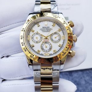 Rolex Daytona Gold and Silver / Automatic Movement/ Luxury Rolex watch- 40mm -Replica Watches