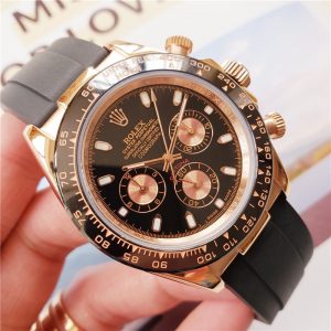 Rolex Daytona Rubber strap Automatic- 40mm -Replica Watches
