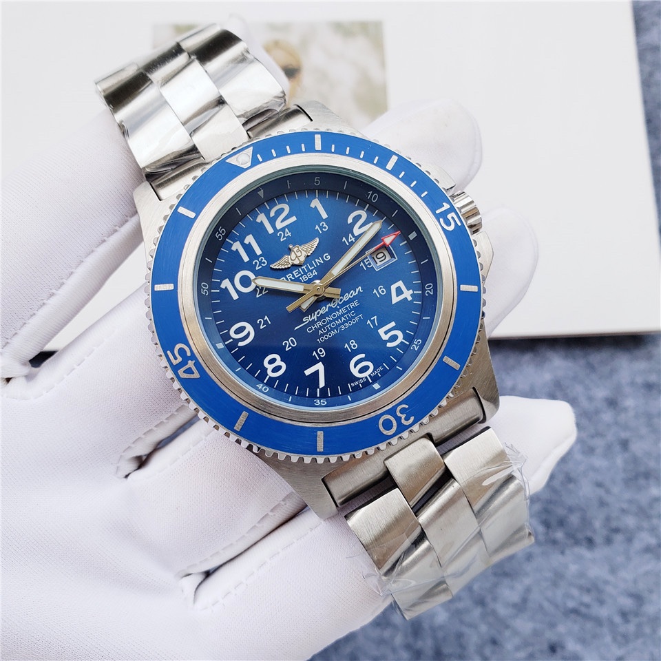 Breitling Superocean Blue dial Automatic Movement For Men’s -44mm -Replica watches