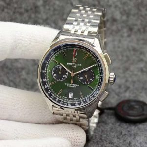 Breitling Navitimer Green dial/ Chronometer Automatic/ Luxury Breitling Watch For Men’s- 44mm -Replica watches
