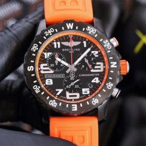 Breitling Endurance Chronograph Orange Strap - 44mm Replica watches