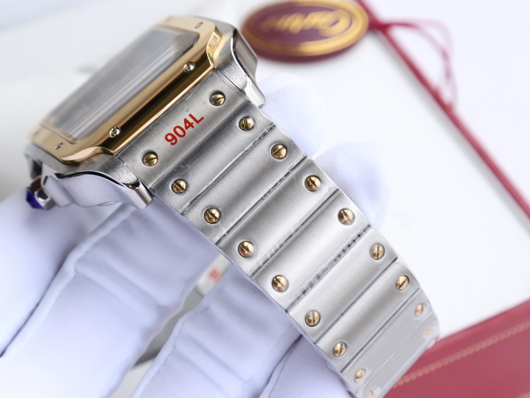 Cartier Santos Black Automatic Movement - 40mm Replica watches