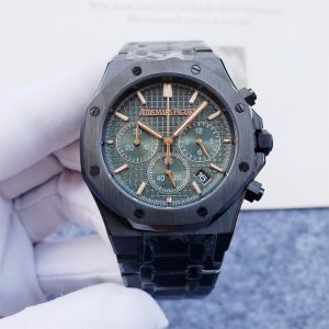 AP Audemars Piguet Black Stainless Steel/ AP  Offshore Chronograph - 42mm -Replica watches