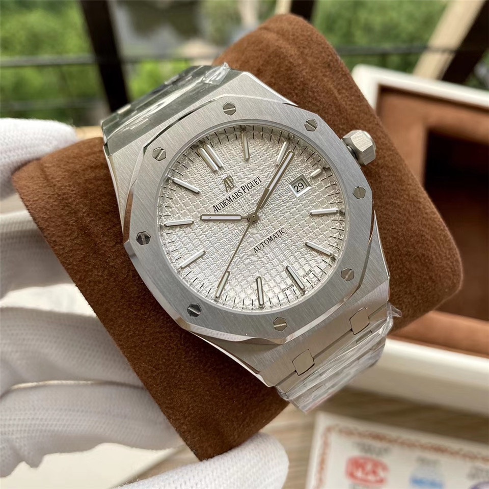 AP Audemars Piguet Silver Stainless Steel/ AP Automatic movements- 42mm -Replica watches