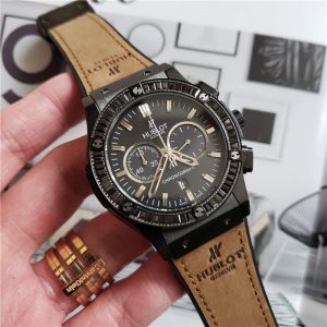 Hublot Big Bang Leather Strap Chronograph -Replica watches