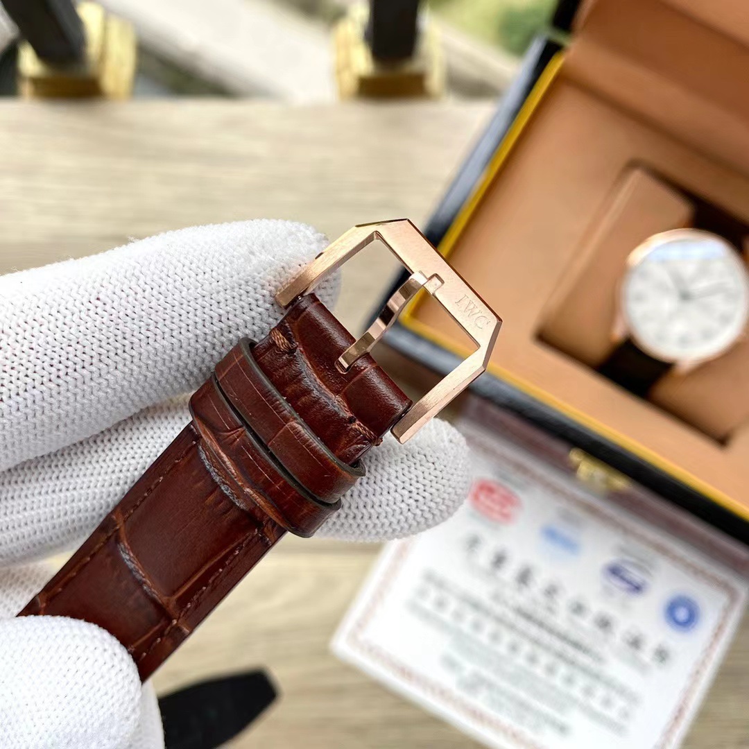 IWC Schaffhausen Chronograph Leather strap -Replica watches