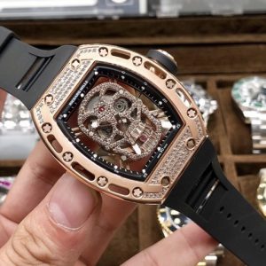 Richard Millie Automatic Movement Chronograph Black Rubber strap RM -Replica watches